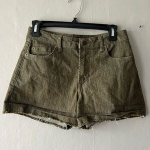 FRYE Heritage Olive Jeans Shorts Size 4